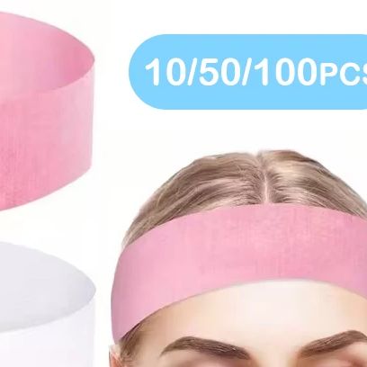 Skincare Pink - ที่คาดผมแบบใช้แล้วทิ้ง 10/50/100 ชิ้น สำหรับสปา ซาลอน ทำทรีทเมนท์หน้า