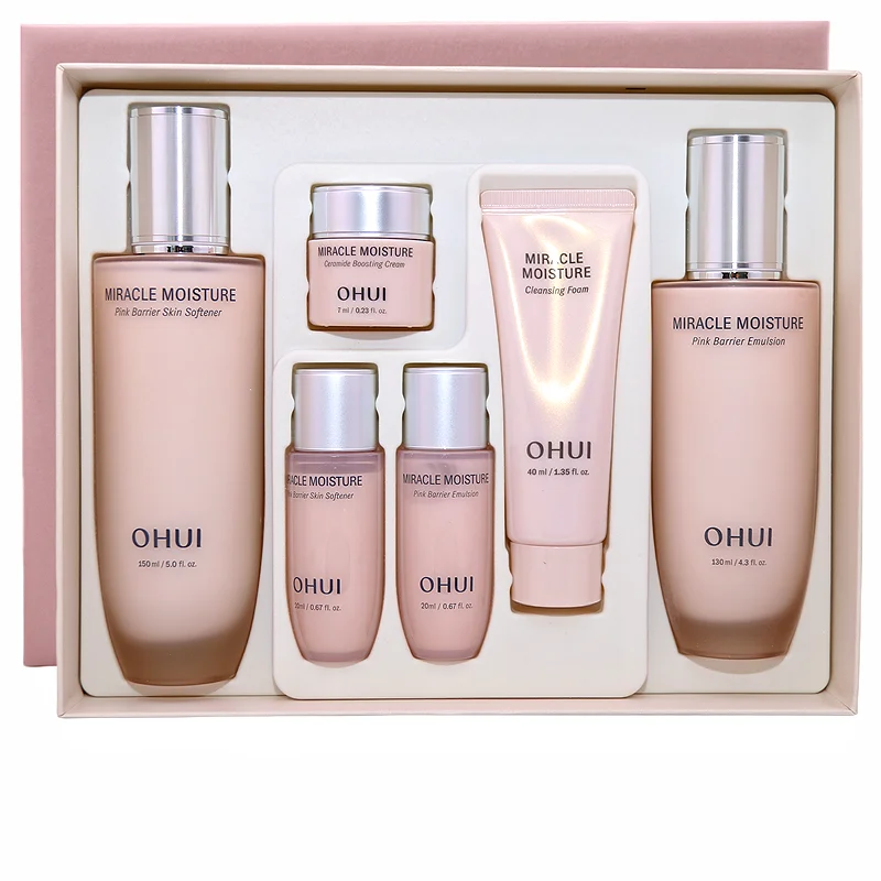 Skincare Pink - ชุดผลิตภัณฑ์บำรุงผิวหน้า Ohui Pink Miracle Hydration โทนเนอร์