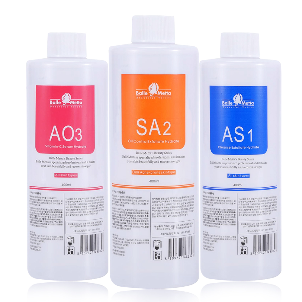 Skincare Exfoliating - 3 ชิ้น/ล็อต 1200ML Hydra Liquid Face