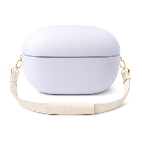 Skincare Pink - 2025 ใหม่Dual-ZoneสีชมพูMini Cooler Box-แบบพกพาSkincareตู้เย็นและตู้แช่แข็งสําหรับผู้หญิง,กลางแจ้งCamping & Travel