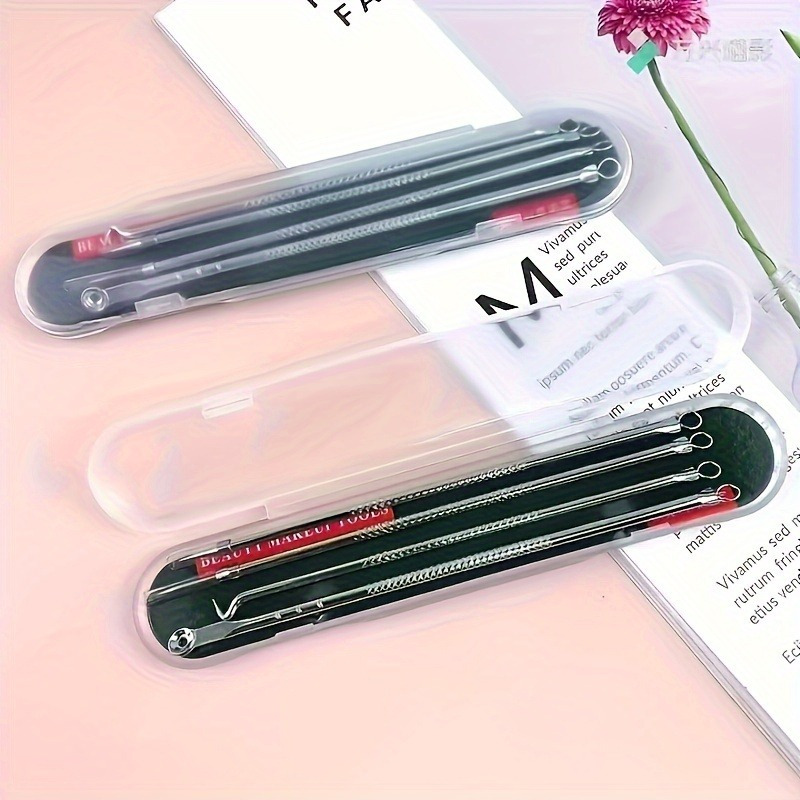 ชุดเข็มกดสิวหัวดำ 4 ชิ้น ชุดเค - Skincare Ingredients Checker บทวิจารณ์และราคา