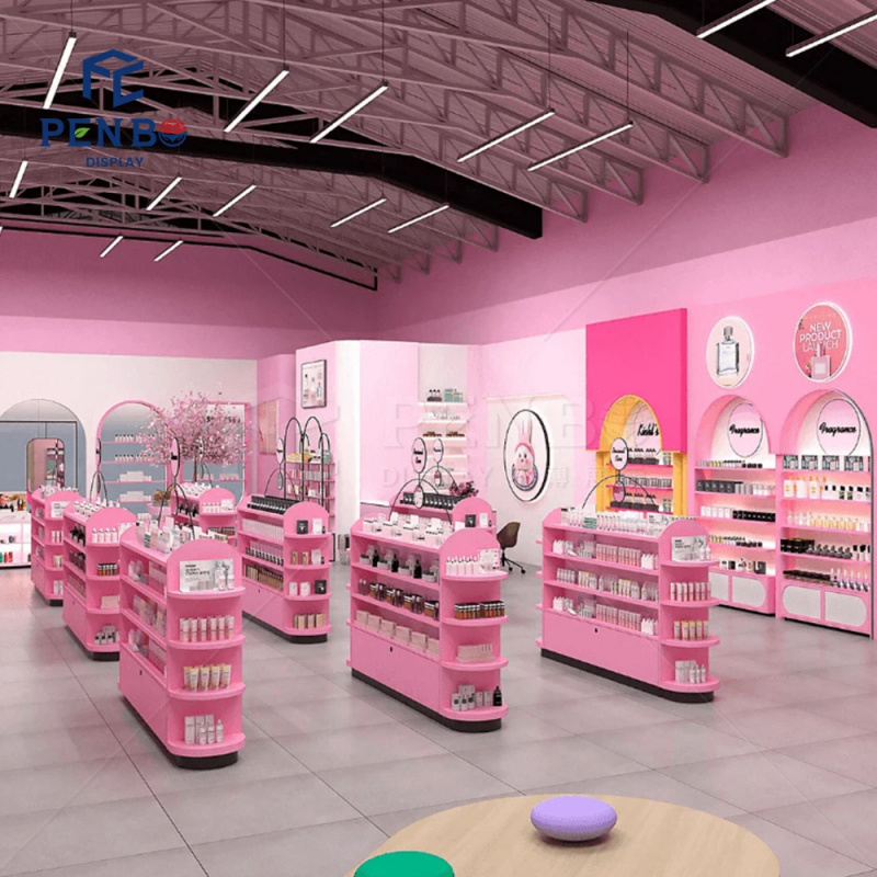 ออกแบบตู้โชว์เครื่องสำอางสีชมพ - Skincare Pink บทวิจารณ์และราคา